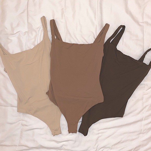 SKIMS Tops Skims Square Neck Bodysuits Poshmark